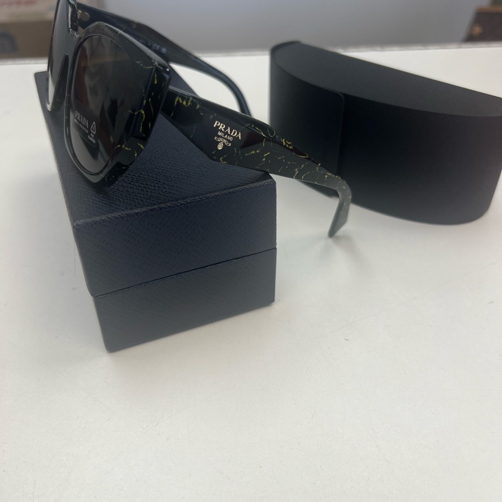 NIB PRADA glasses black yellow marble SPR 19Z